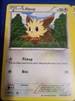 X3 pokemon cards Lillipup Herdier Black & White 80/114 81/114 82/114 - Image 2