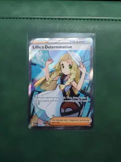 Lillie's Determination 169/132 Mega Evolutions Near Mint Pokemon Trainer Card - Image 1