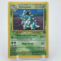 Nidoqueen 7/64 Jungle Unlimited - Holo Rare - WOTC - Pokemon Card - DMG - Image 1