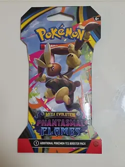 Pokemon Mega Evolution Phantasmal Flames Booster Pack (Mega Lopunny) - Image 1