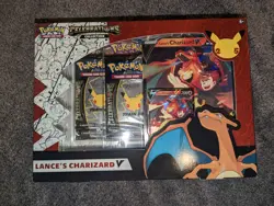 Pokemon TCG Celebrations Collection Lance's Charizard V Box 820650101625 - Image 1