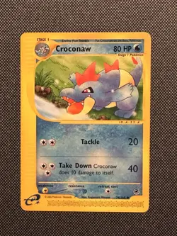 Pokemon TCG Croconaw Expedition 2002 74/165 Regular Uncommon - LP - Image 1