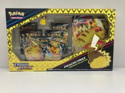Pokemon TCG Sword & Shield Game Crown Zenith Pikachu VMAX Special Collection Box - Image 1