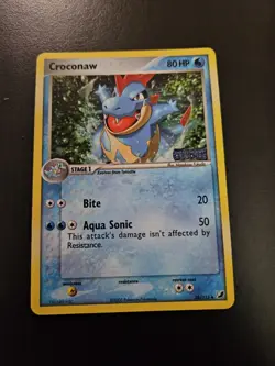 Pokemon TCG Croconaw 38/115 EX Unseen Forces Holo Stamped LP - Image 1