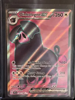 Pokemon TCG Oinkologne ex Scarlet & Violet Base Set 234/198 Holo Ultra Rare Mint - Image 1