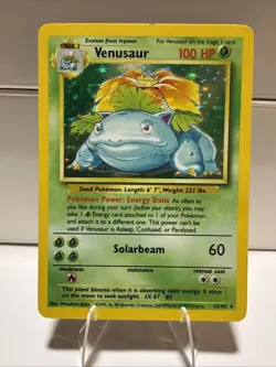 Pokemon TCG Base Set Venusaur Holo 15/102 - Image 1