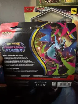 NEW Pokemon TCG Phantasmal Flames 3 Pack Blister w/ Random Promo Sealed Booster - Image 3