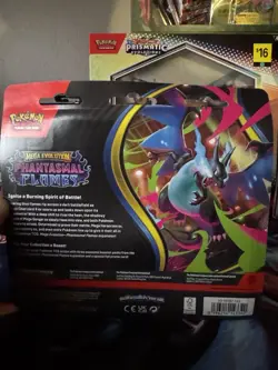 NEW Pokemon TCG Phantasmal Flames 3 Pack Blister w/ Random Promo Sealed Booster - Image 4