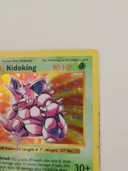 Pokemon Nidoking Holo Rare Shadowless 11/102 Base Set Vintage 1999 And Zapdos - Image 5