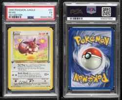 Eevee 1st Ed. Pokemon Jungle PSA 5 1999 - Image 3