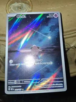 🔥tcg pokemon Cleffa 202/197 SV03: Obsidian Flames Holo Illustrator Rare - Image 1