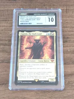 Sauron, the Dark Lord MtG Lord of the Rings CGC 10 (Very Low Pop!) - Image 1