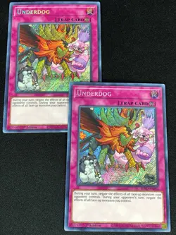 YUGIOH UNDERDOG BLVO-EN092 1ST SECRET X2 (NM) - Image 1