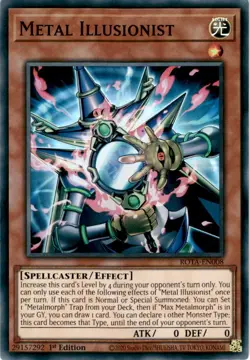 [SUPER RARE] YuGiOh - Metal Illusionist - ROTA-EN008 NM/M 1st Ed - Image 1