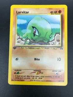 Larvitar 57/75 1st Edition Common Neo Discovery Pokemon NM 2001 WOTC - Image 1