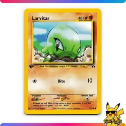 Larvitar - 57/75 - 1st EDITION - Neo Discovery - Pokemon TCG - [NM] - Image 1