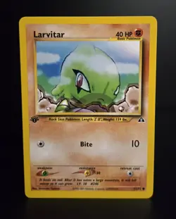 Pokemon TCG - LARVITAR - 1ST EDITION - 57/75 - WOTC - NEO DISCOVERY 2001 - LP/NM - Image 1