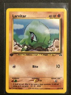Pokemon - 1st Edition Neo Discovery Larvitar 57/75 NM - Image 1