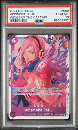 One Piece Wings Of The Captain ENGLISH Vinsmoke Reiju SR 069 *GEM MINT PSA 10* - Image 1