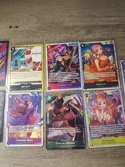Lot of 10 One Piece TCG Don and SR All NM Condition - Image 3