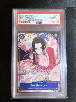 Ships Fast One Piece Boa Hancock 2025 Illustration Box Vol 1 PSA 10 Peach Momoko - Image 1