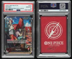 2022 One Piece Promos English Shanks PSA Magazine Promo #OP09-001 PSA 10 - Image 3