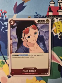 One Piece Nico Robin OP01-017 Pre Errata Romance Dawn Near Mint - Image 1