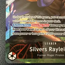 Silvers Rayleigh (Alternate Art) OP12-001 Legacy of the Master Foil - Image 5
