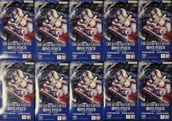 One Piece TCG The Azure Sea’s Seven OP-14 Sleeved Booster Pack Lot Of 10 Sealed - Image 1