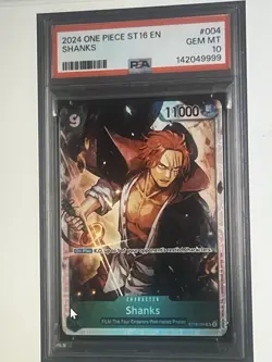 2024 One Piece ST16 Shanks ST16-004 PSA 10 Gem Mint English - Image 1