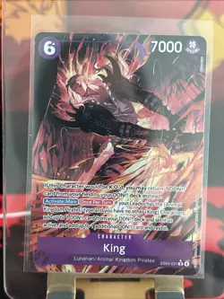 King EB04-031 Rare Alt Art One Piece TCG English The Azure Sea's Seven - Image 1