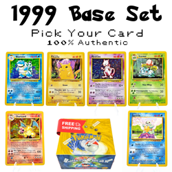 1999 Pokemon Base Set - Authentic Cards - FREE SHIPPING - Image 1