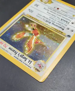 Lt. Surge's Fearow Holo #7/132 Gym Heroes G1 2000 Pokemon 1st Edition - Image 4