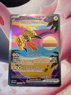 Tapu Koko ex - 247/182 - Pokemon Paradox Rift Special Illustration Rare Card NM - Image 1