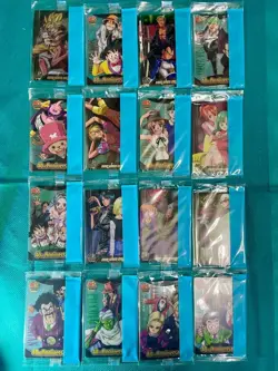 Dragon Ball One Piece 40th Anniversary Morinaga Wafer 16 Card Set Unopened - Image 1