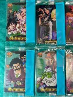 Dragon Ball One Piece 40th Anniversary Morinaga Wafer 16 Card Set Unopened - Image 4