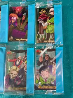 Dragon Ball One Piece 40th Anniversary Morinaga Wafer 16 Card Set Unopened - Image 5