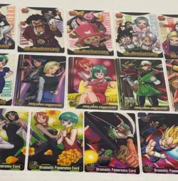 One Piece X Dragon Ball Z Weekly Jump Card Lot of 17 Cards - Panorama Cool Shot! - Image 3