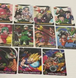 One Piece X Dragon Ball Z Weekly Jump Card Lot of 17 Cards - Panorama Cool Shot! - Image 4