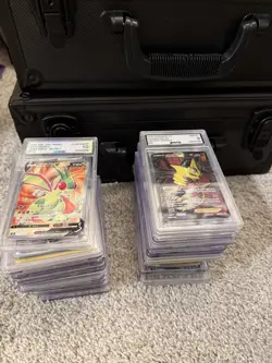 Massive Pokemon / One Piece TCG Bulk lot - 1000+ Cards W/ 38 Slabs, FA/Ar/EX - Image 2
