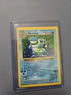 1999 Vintage Blastoise Holo-Rare Shadowless Base Set Pokemon TCG Card 2/102 - Image 1