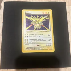 Pokemon TCG Zapdos Base Set Holo Unlimited Rare Card 16/102 LP Condition - Image 3