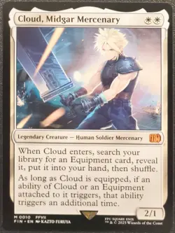 Cloud, Midgar Mercenary (NM) - Final Fantasy (FIN) #10 - MTG - Image 1
