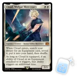 CLOUD, MIDGAR MERCENARY Final Fantasy FIN Magic MTG MINT CARD - Image 1