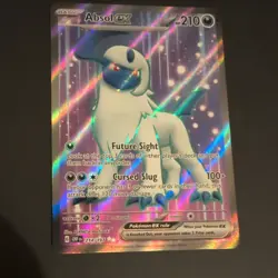 Pokemon TCG Absol EX 214/197 Sv03: Obsidian Flames Full Art Holo Card - Image 1