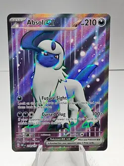 Pokemon TCG Absol ex 214/197 Sv03 Obsidian Flames Full Art Ultra Rare Card - Image 1