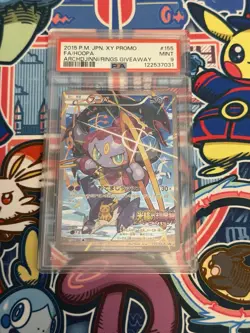 Pokemon Japanese Hoopa Full Art Movie Ticket Giveaway Promo 155/XY-P PSA 9 MINT - Image 1
