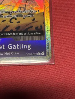 One Piece Gum-Gum Jet Gatling Alt Art OP03-072 R English Edition - Image 3