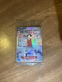 One Piece College Basketball US Voyage Monkey D. Luffy Promo Card - Holo - Jan-M - Image 1