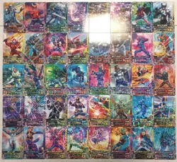 Lot of 40 Japanese Kamen Rider Battle: Ganbarizing Rare Card Set - Image 1